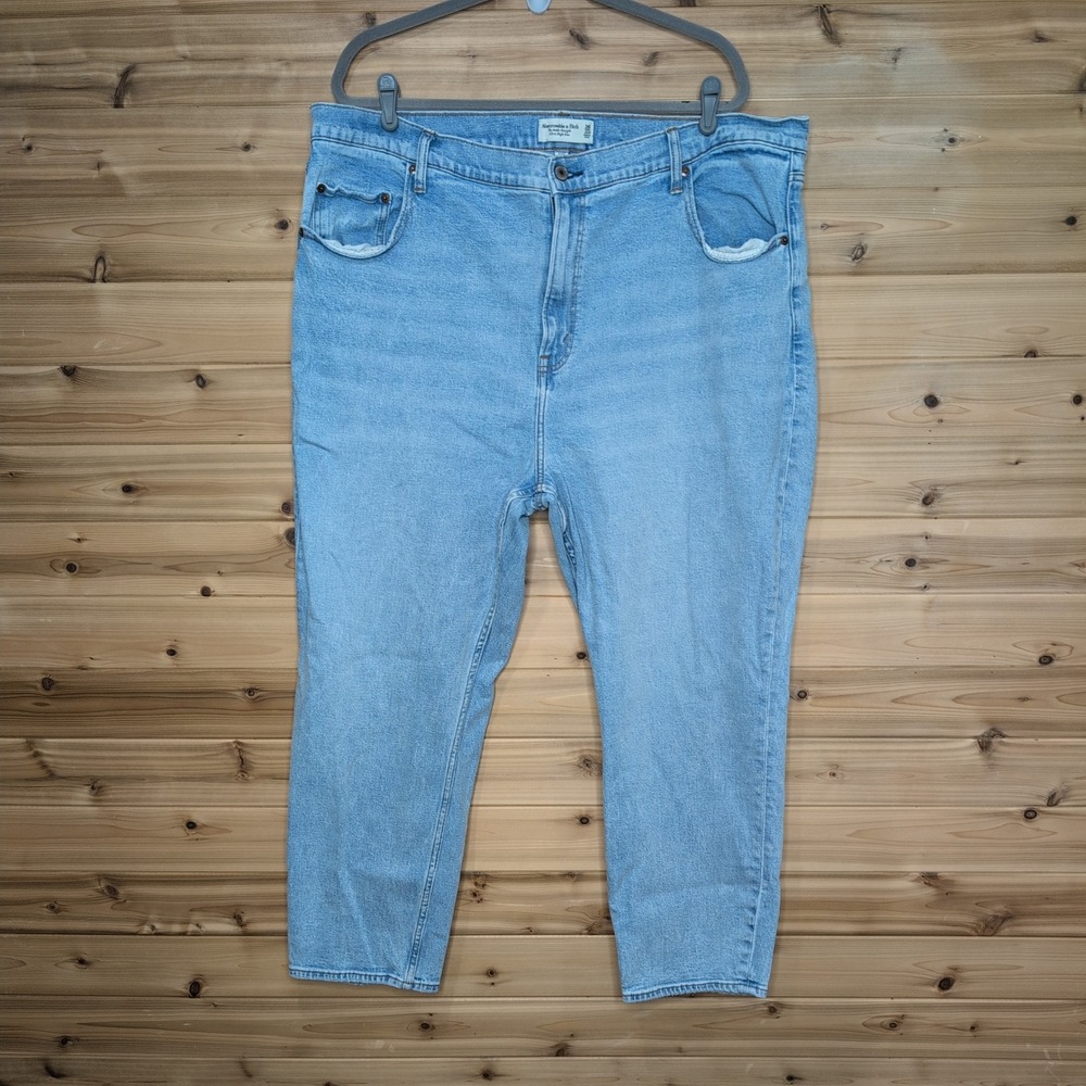 Abercrombie & Fitch Curve Love Ankle Straight Ultra High Rise Jeans 36